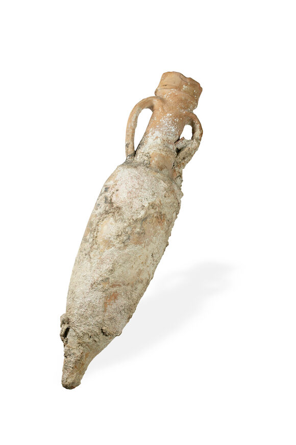 Bonhams : An Ancient Roman terracotta shipwreck amphora vase