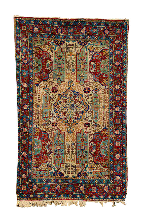 Bonhams A Ghom Rug Central Persia 220cm X 139cm