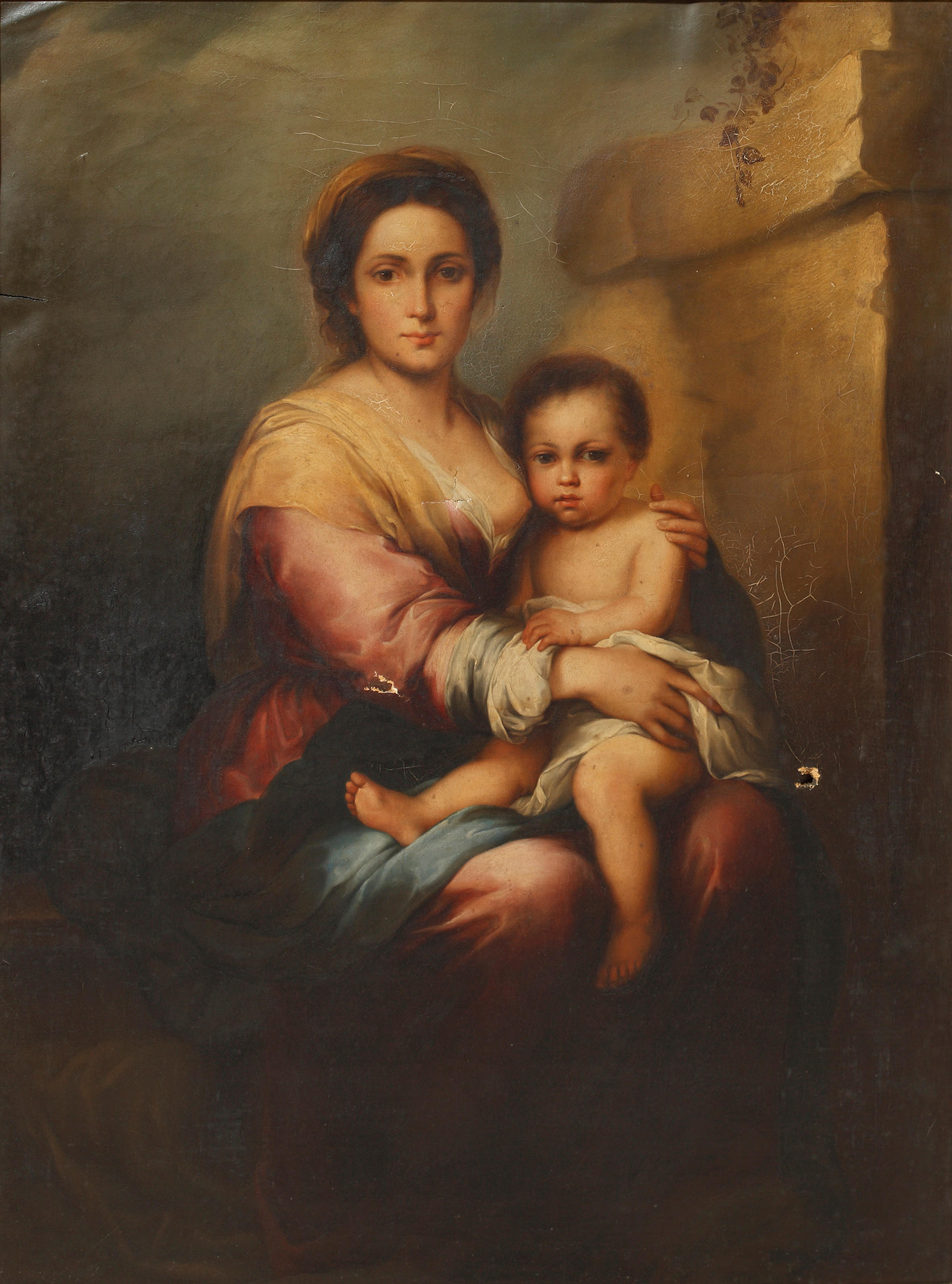 Bonhams : After Bartolomé Esteban Murillo, 19th Century Madonna and Child