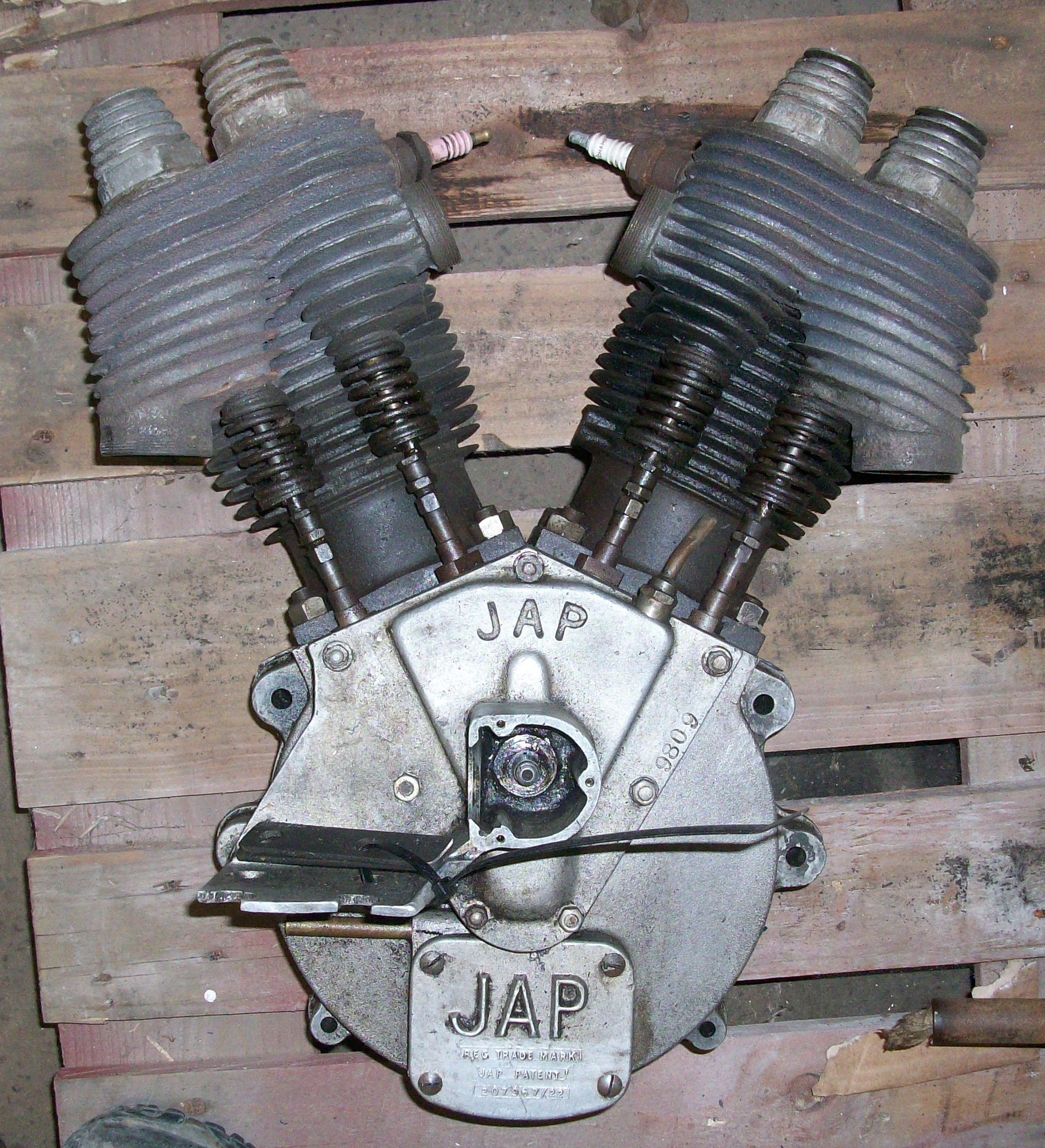 A JAP VTwin 1000cc sidevalve engine, auctions & price archive