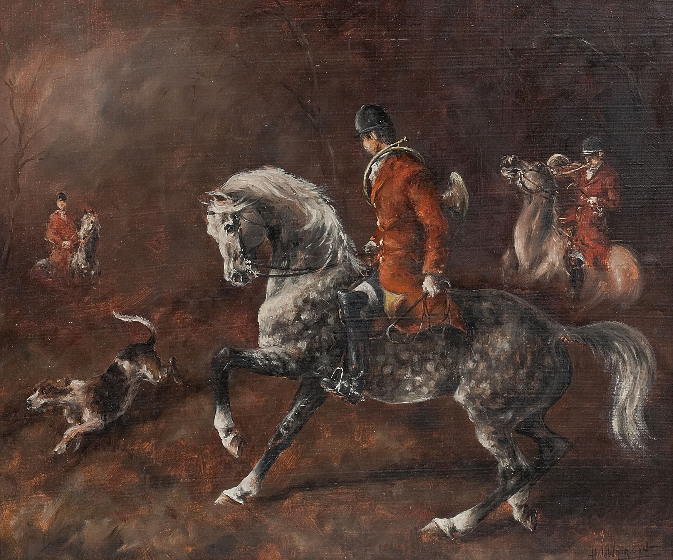 Bonhams Hubert de Watrigant (born 1954) French Huntsmen