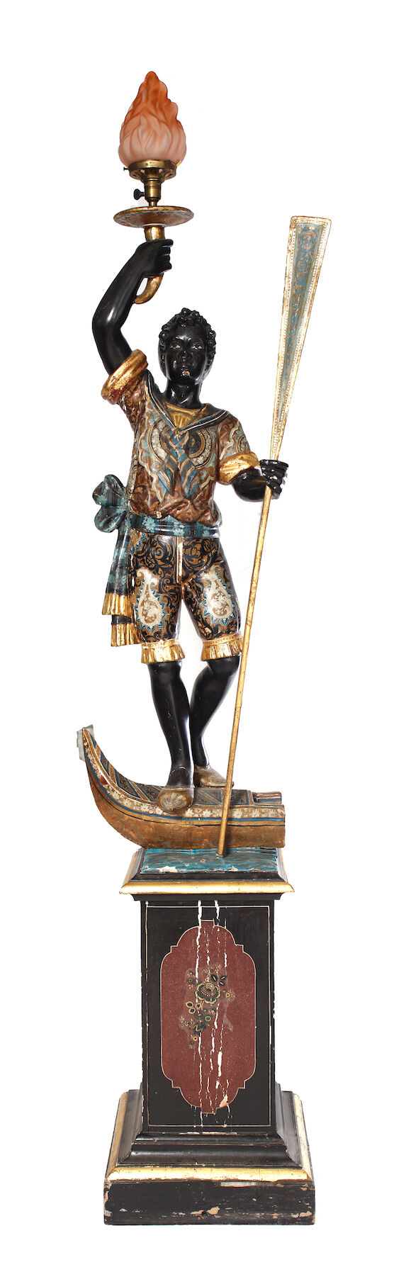 Bonhams : A late 19th/early 20th Century Venetian ebonised parcel gilt ...