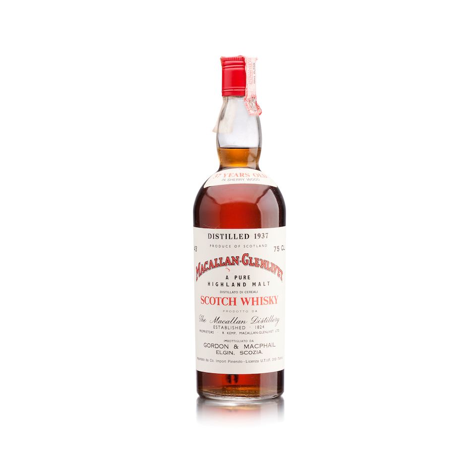 Bonhams Macallan Glenlivet 37 Year Old 1937