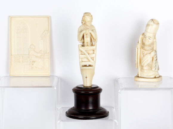 Bonhams : A late 19th century North European translucent carved ivory ...