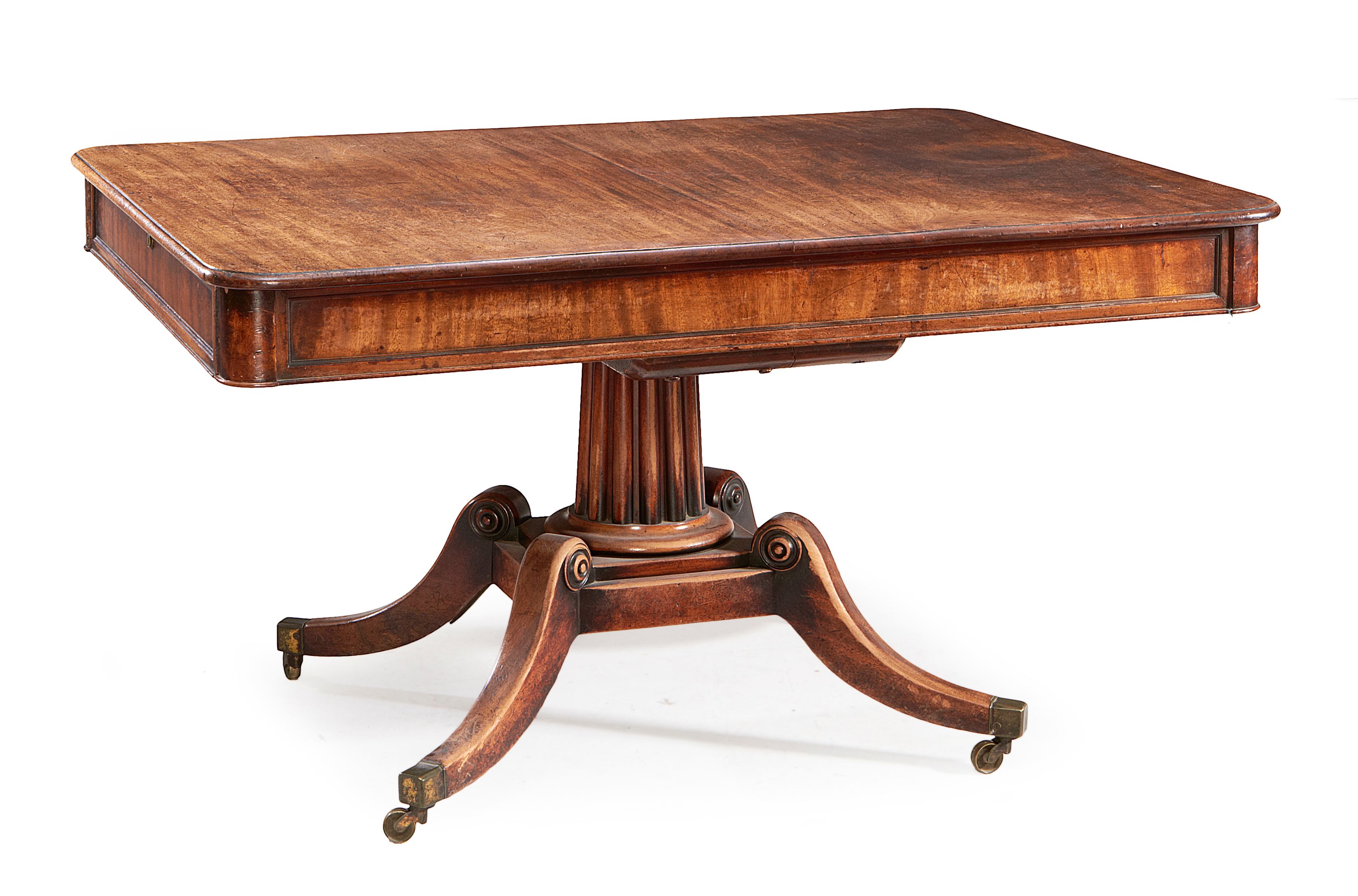 A Regency mahogany library table