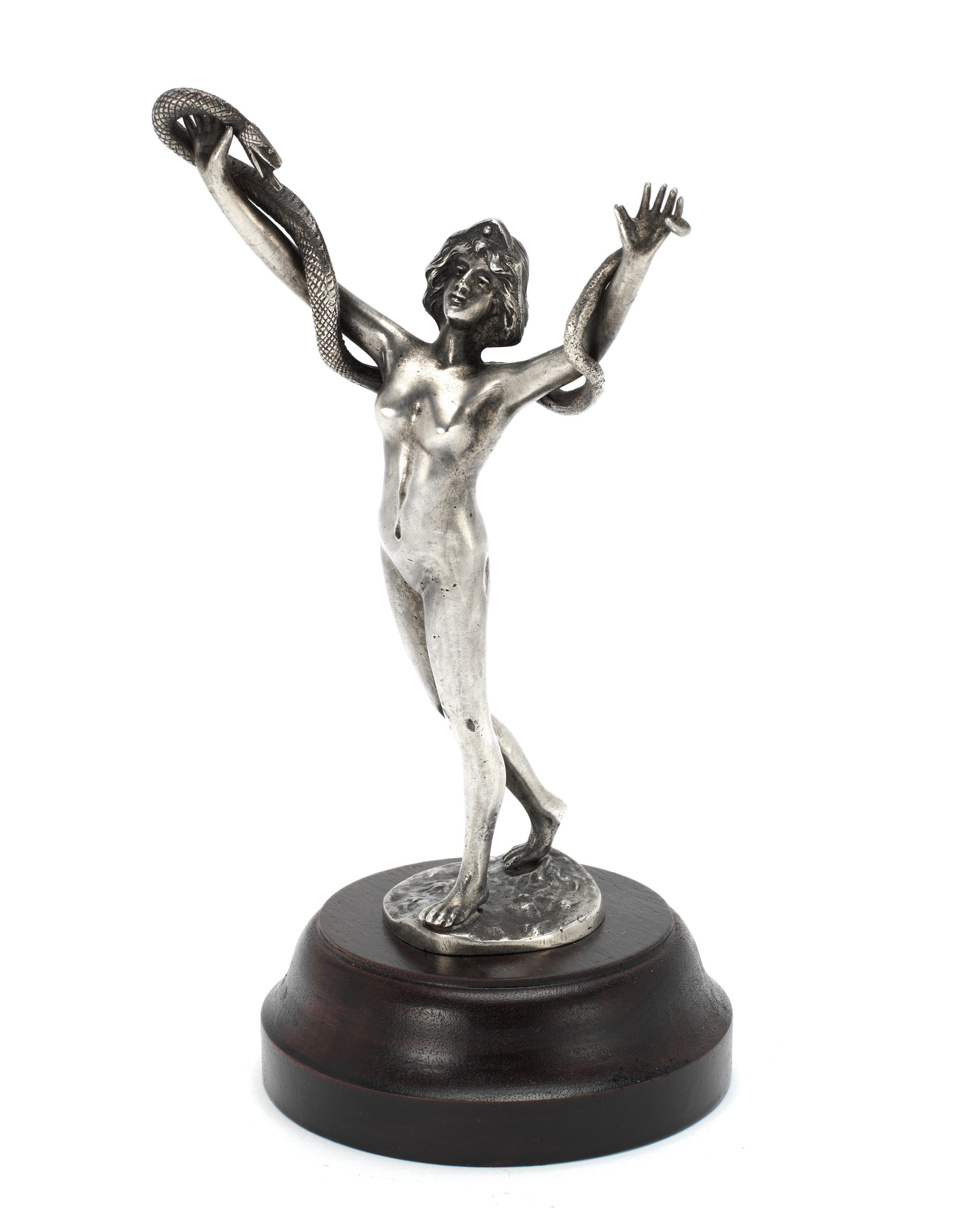 Bonhams Cars : A rare 'Snake Dancer' nude mascot by Thierman, French ...