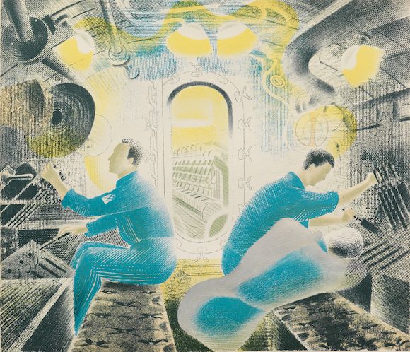 Bonhams : Eric William Ravilious (British, 1903-1942) Submarines - The ...