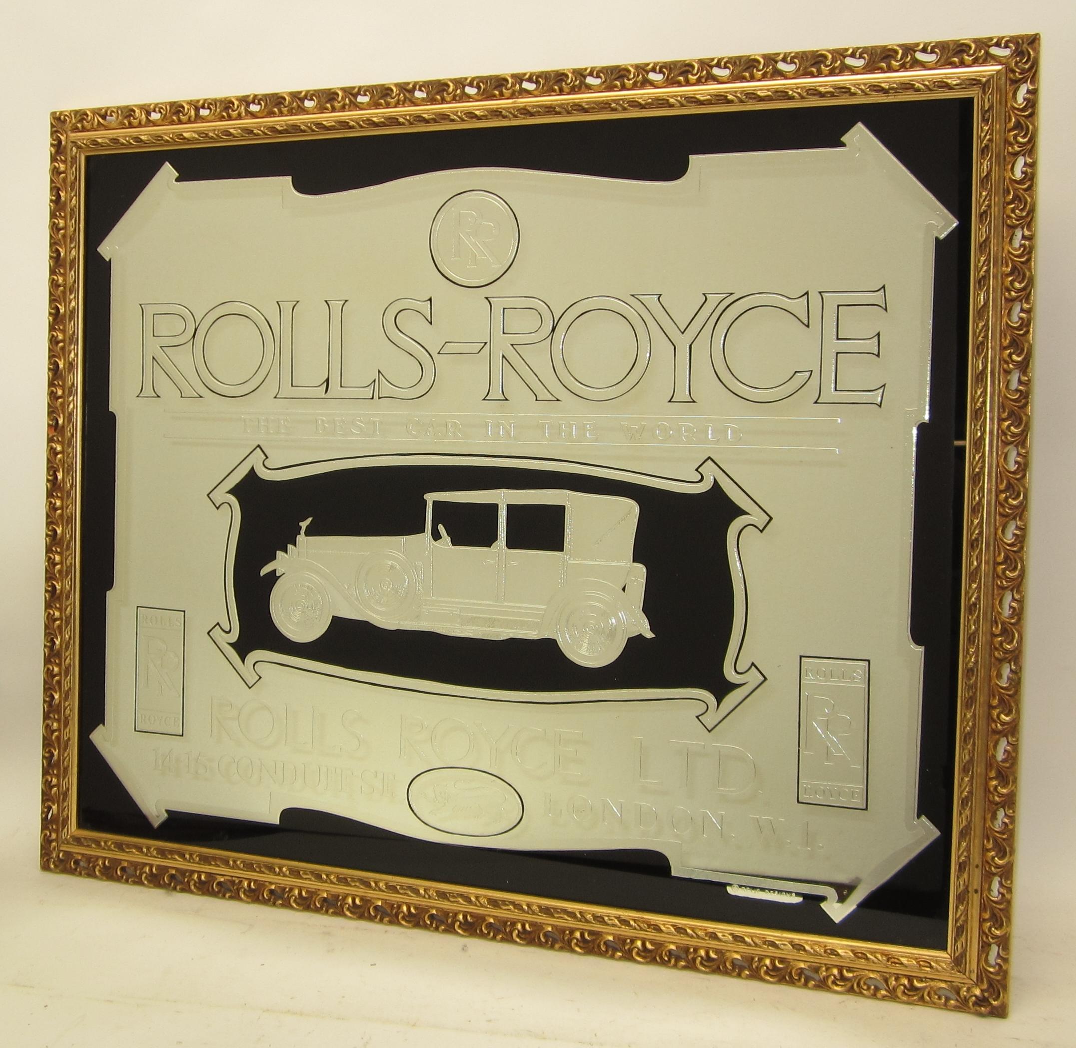 Bonhams Cars : A Rolls-Royce 'The Best Car in the World' advertising