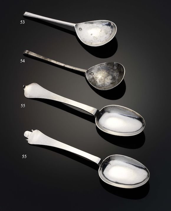 Bonhams : A late 17th early 18th century Dutch silver trefid spoon by a ...
