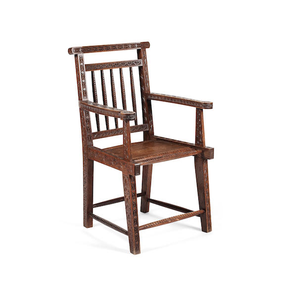 Bonhams Two oak Caithness chairs, first quarter 20th century