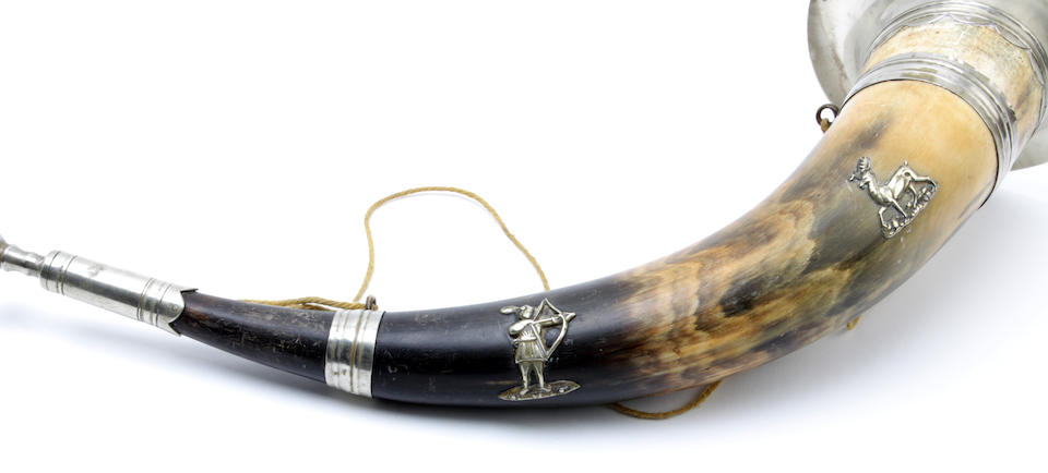 Bonhams : A hunting horn, 19th century