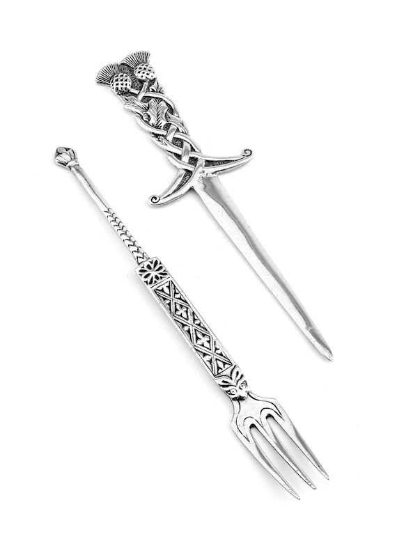 Alexander Ritchie Marks Bonhams : A silver nunnery fork by Alexander Ritchie of Iona, three ...
