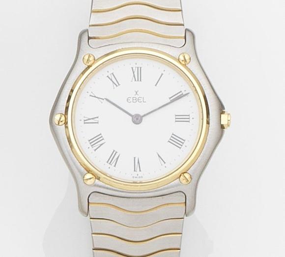 Bonhams : Ebel. A stainless steel quartz bracelet watchClassic, Case No ...