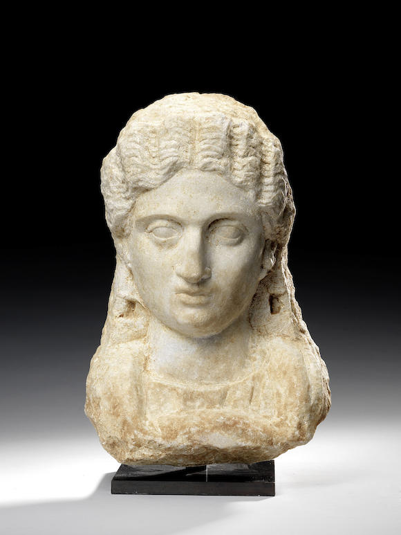 Bonhams : A Roman marble female portrait bust