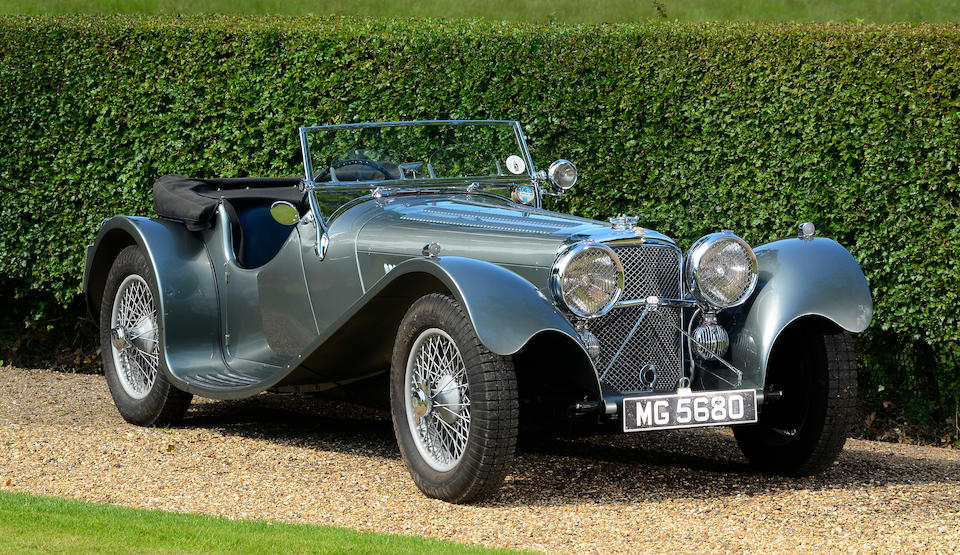 Bonhams : 1937 SS100 Jaguar 2½-Litre Roadster Chassis no. 49017 Engine ...