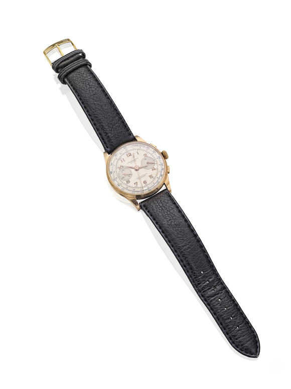 Bonhams : A gentleman's chronograph wristwatch, by Nastrix Watch Co