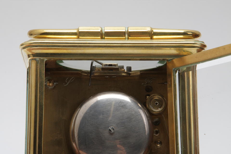 Bonhams : A late Victorian brass carriage clock Inscribed Howell James ...