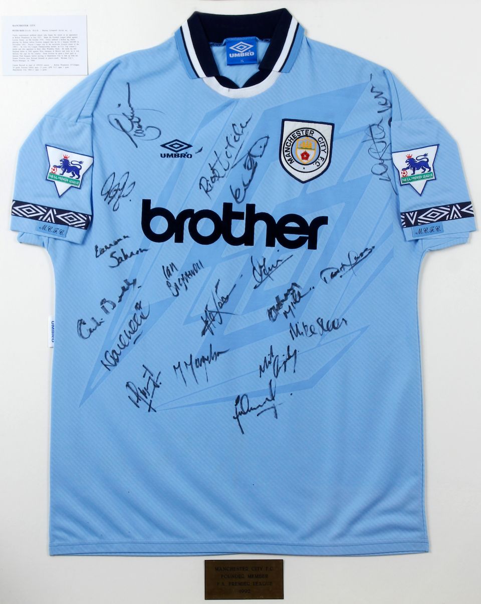 Bonhams A collection of 22 Premier League inaugural season hand