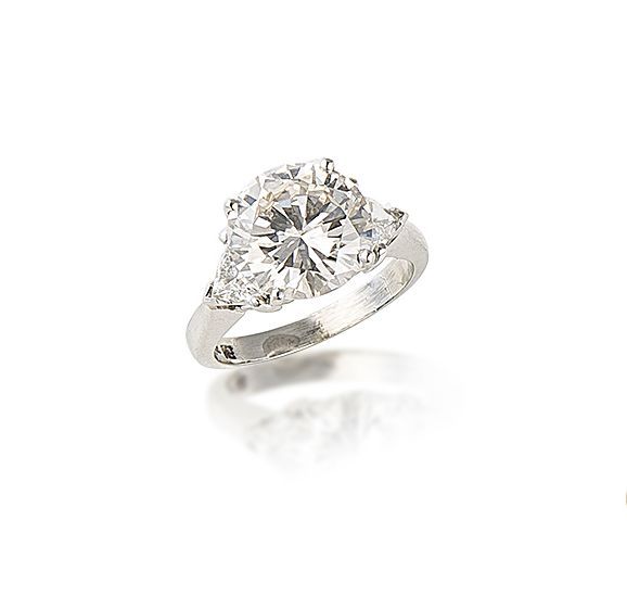 A diamond single-stone ring