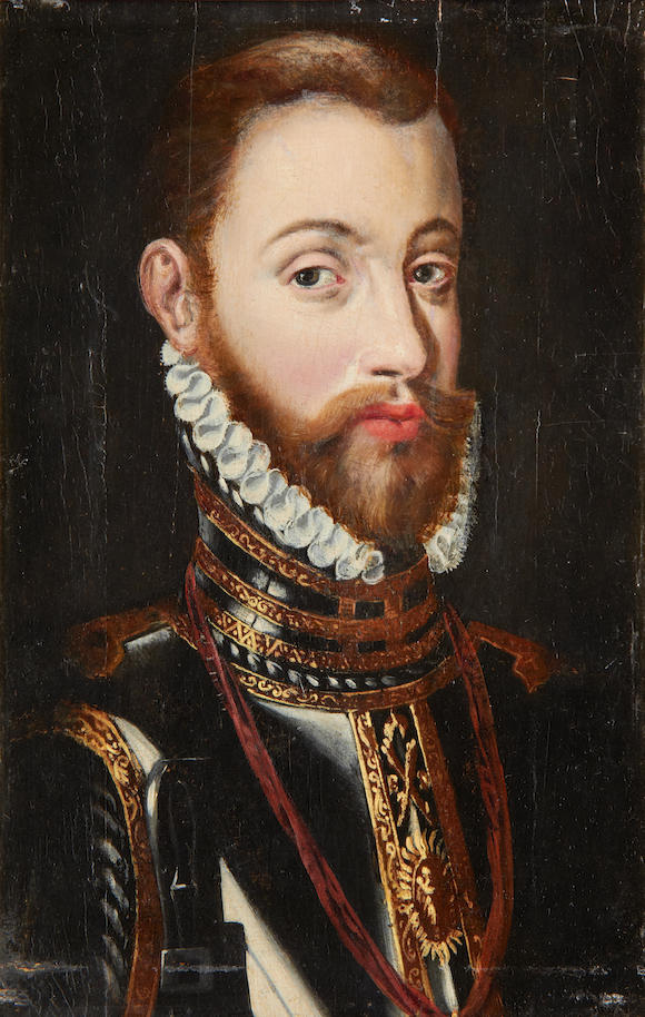 Bonhams : After Antonis Mor Portrait of Philip II of Spain