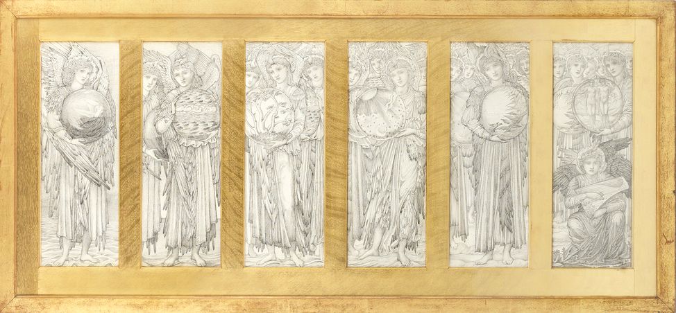 Sir Edward Coley Burne-Jones, Bt., ARA (British, 1833-1898) Studies for 'The Days of Creation'
