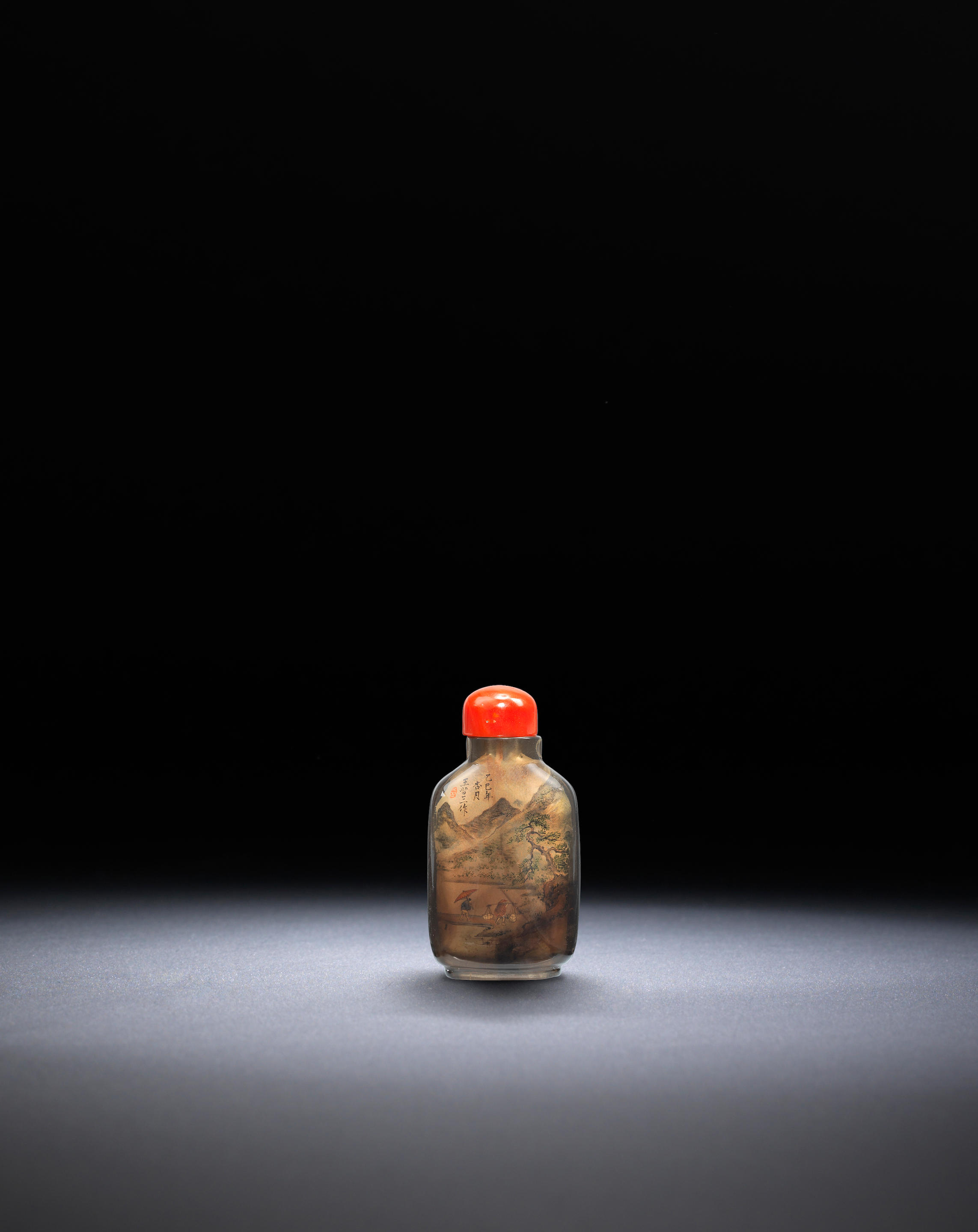 Bonhams : An inside-painted rock-crystal snuff bottle Wang Xisan, dated  1962 (the bottle, probably Official School, 1760-1860)