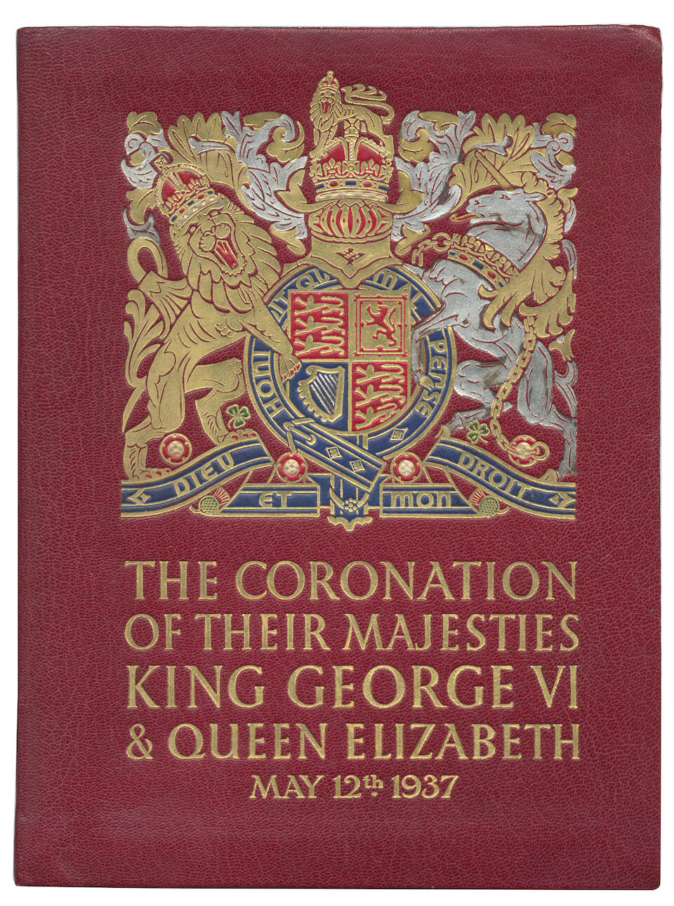 Bonhams EDWARD VIII CORONATION. Proof cover of the Official Souvenir