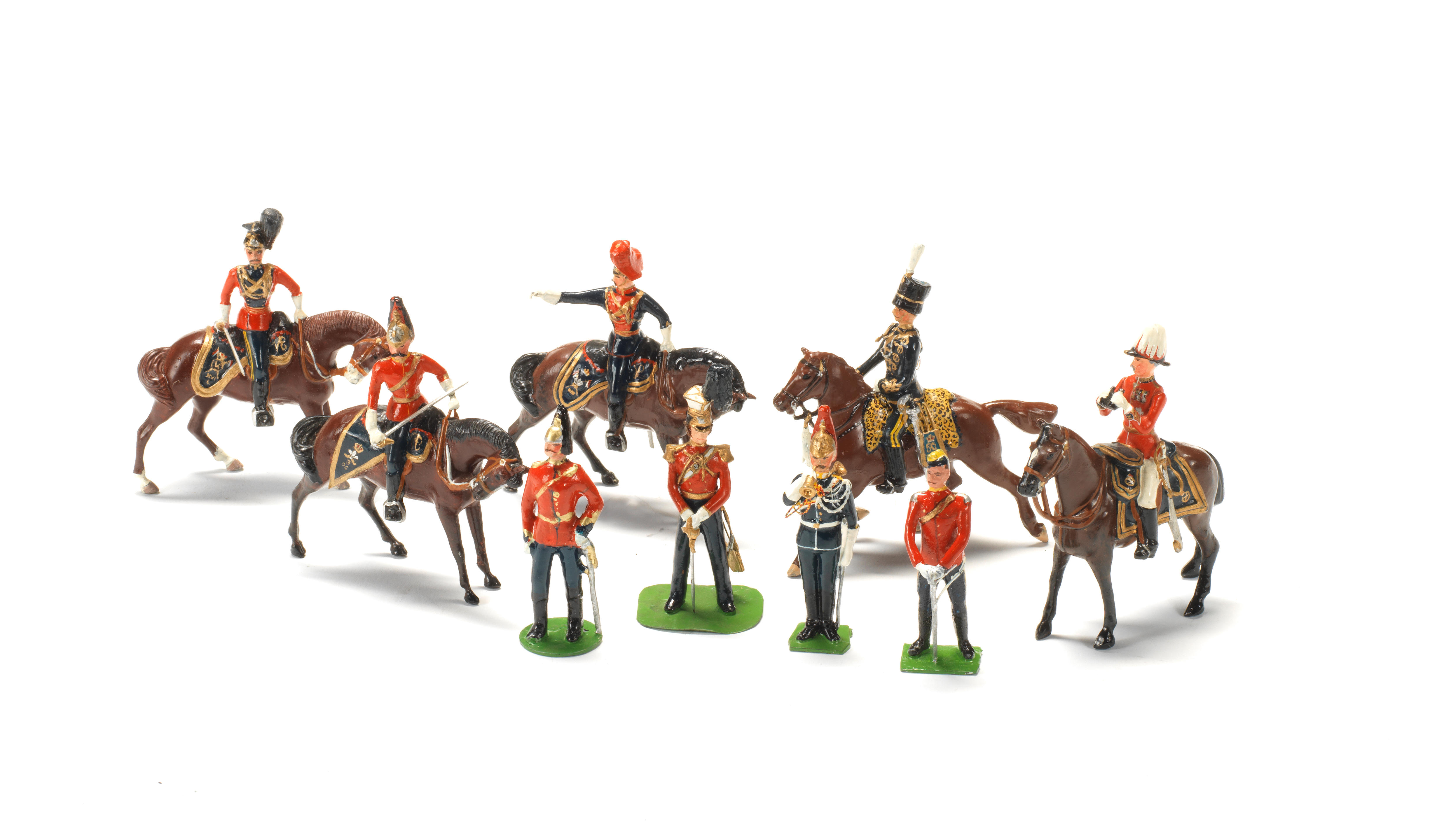 British Cavalry in full dress - auctions & price archive