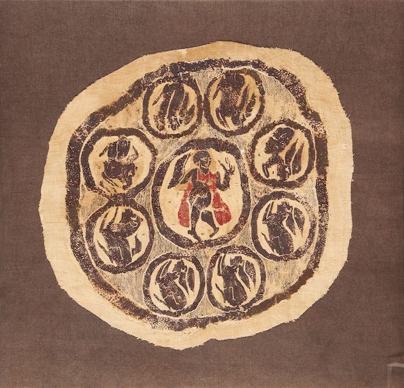 Bonhams : A Coptic wool roundel Egypt 4th/5th Century