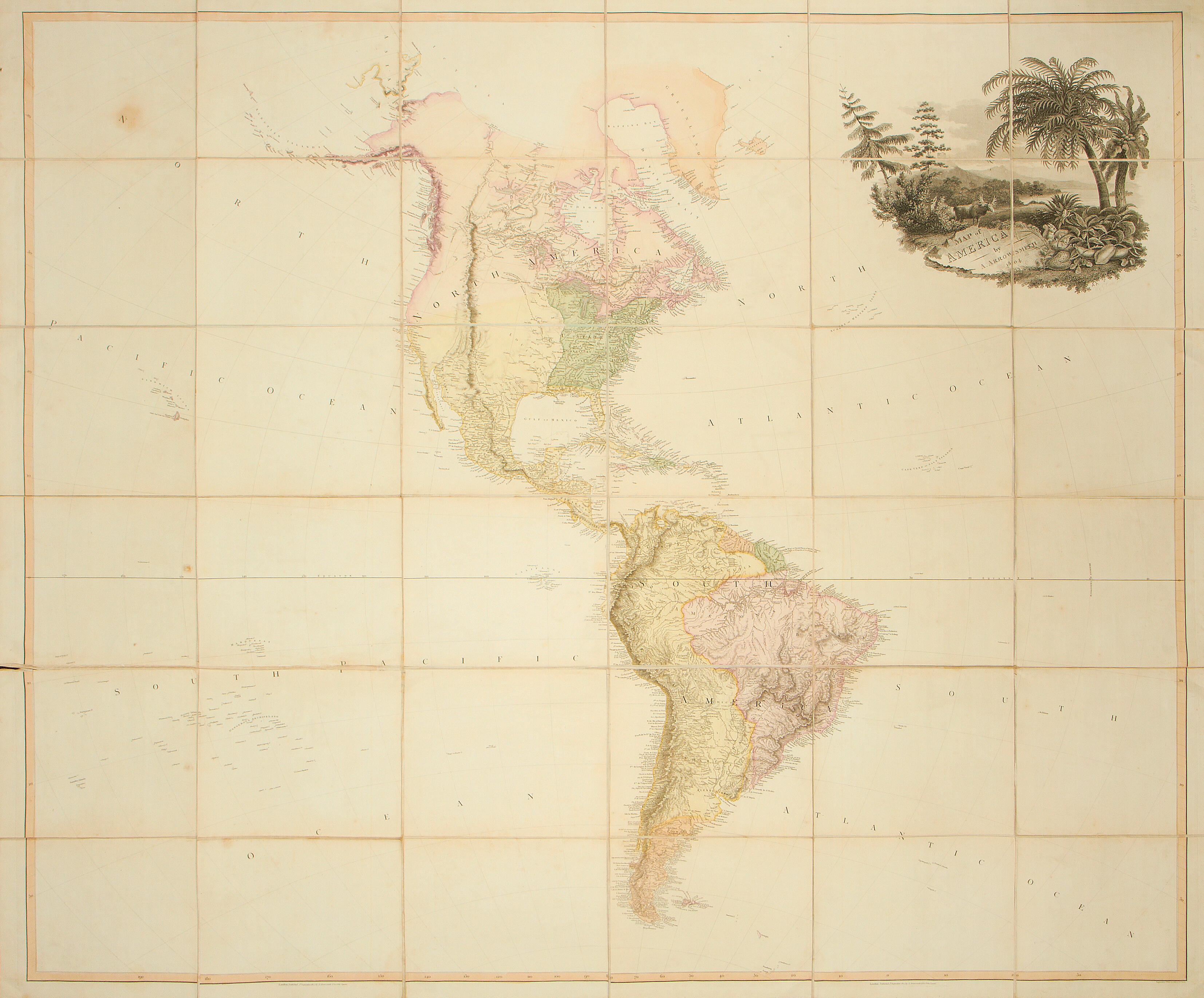 Bonhams MAPS AND ATLASES. ARROWSMITH (AARON) Map of America, 1804
