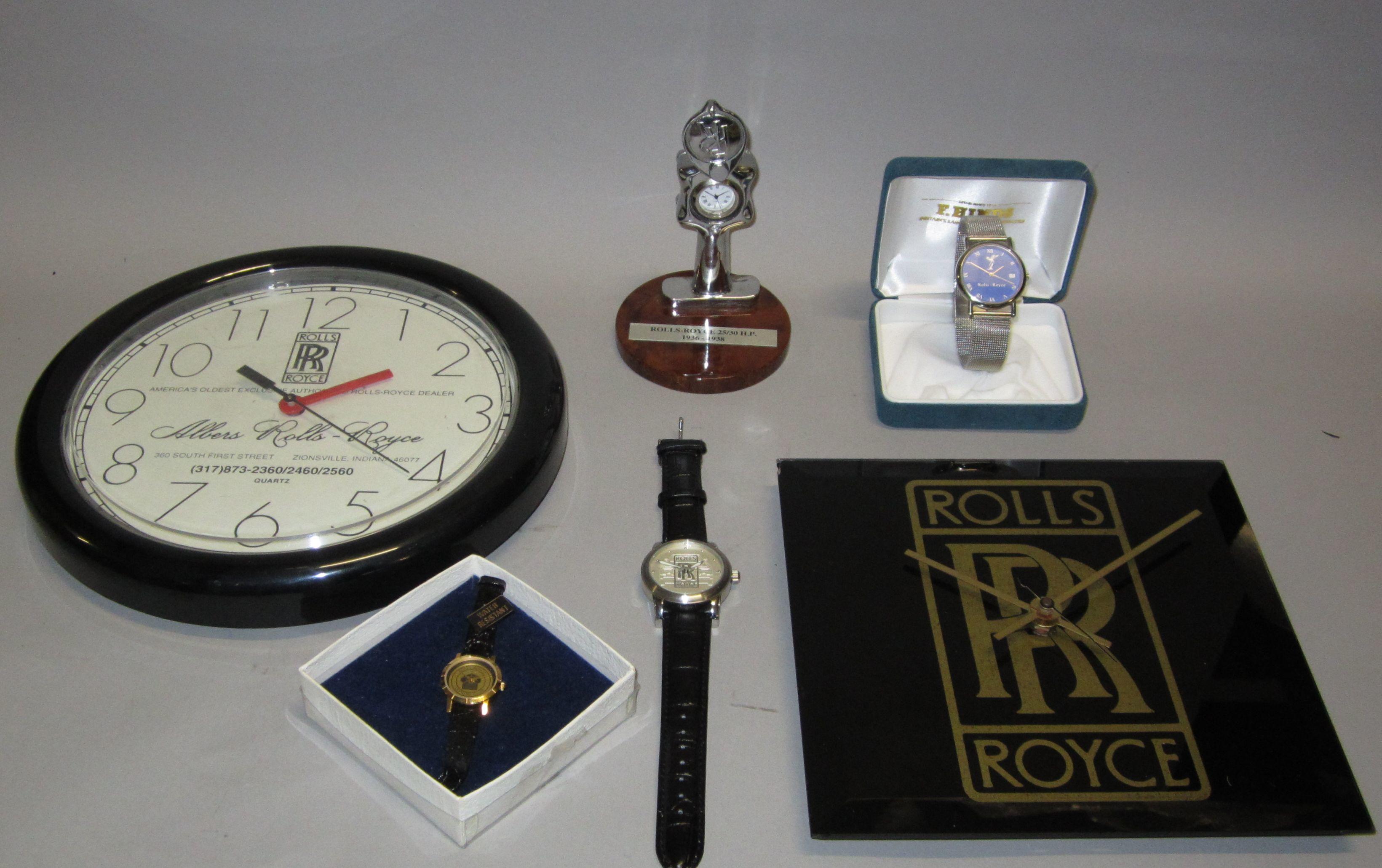 Bonhams Cars : Six Rolls-Royce themed timepieces,