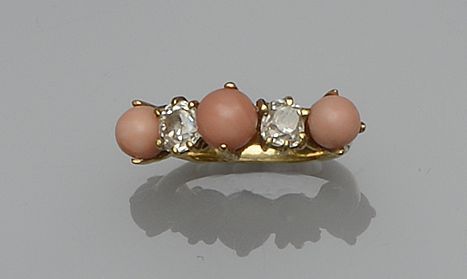 Two gem set rings (2)