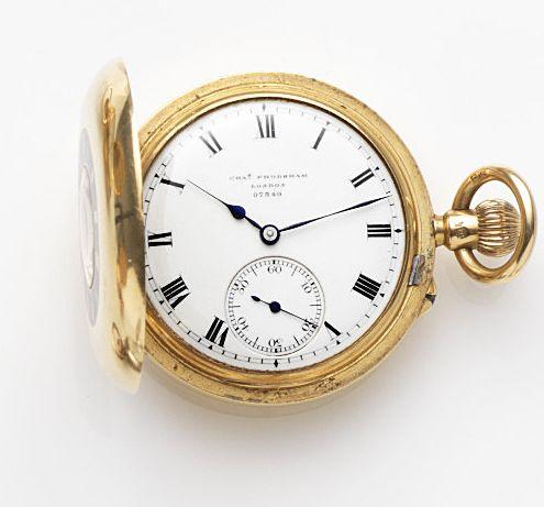 Bonhams : Charles Frodsham, London. An 18ct gold keyless wind half ...