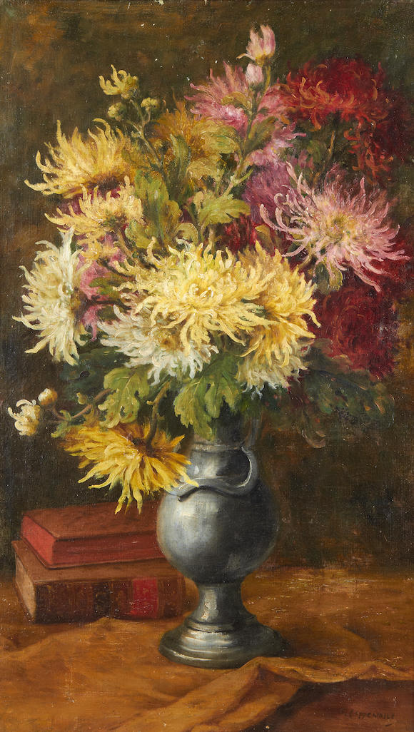 Bonhams : Edmond Van Coppenolle (Belgian, 1846-1914) Still life of ...