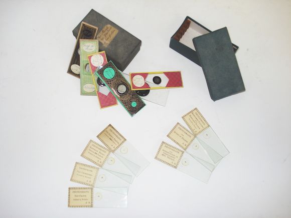Bonhams : A set of seven Alfred Reeves microphotographs, English, third ...