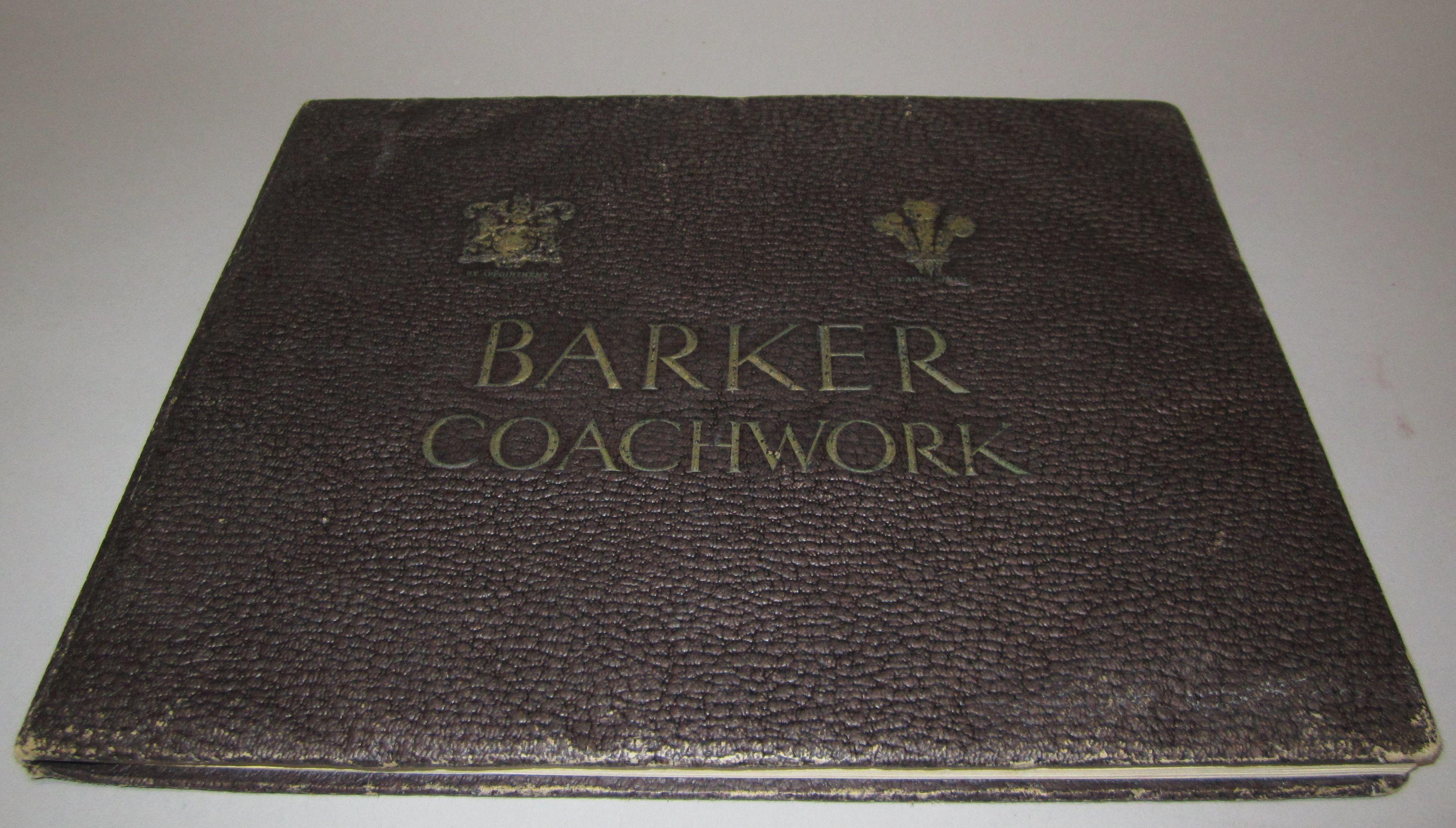 Bonhams Cars : A Barker & Co (Coachbuilders) Ltd, deluxe catalogue 1928,