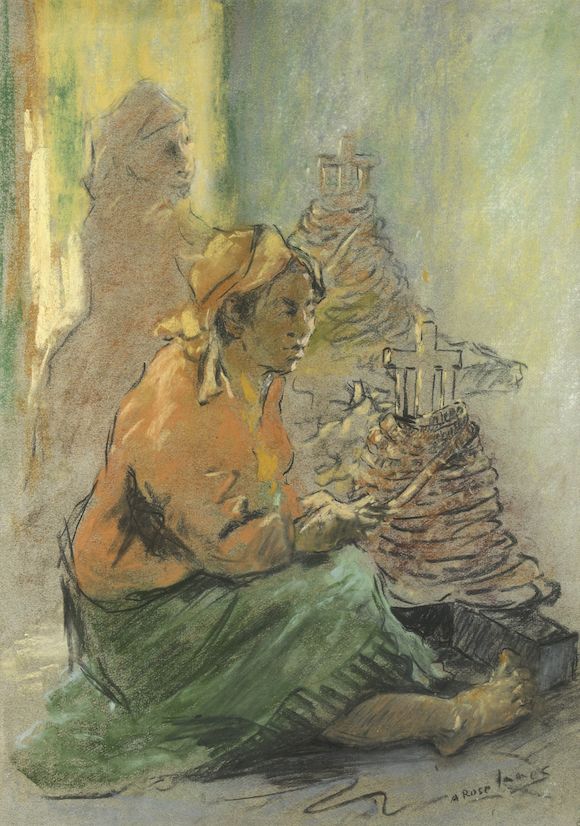 Bonhams : Alexander Rose-Innes (South African, 1915-1996) Cape workers