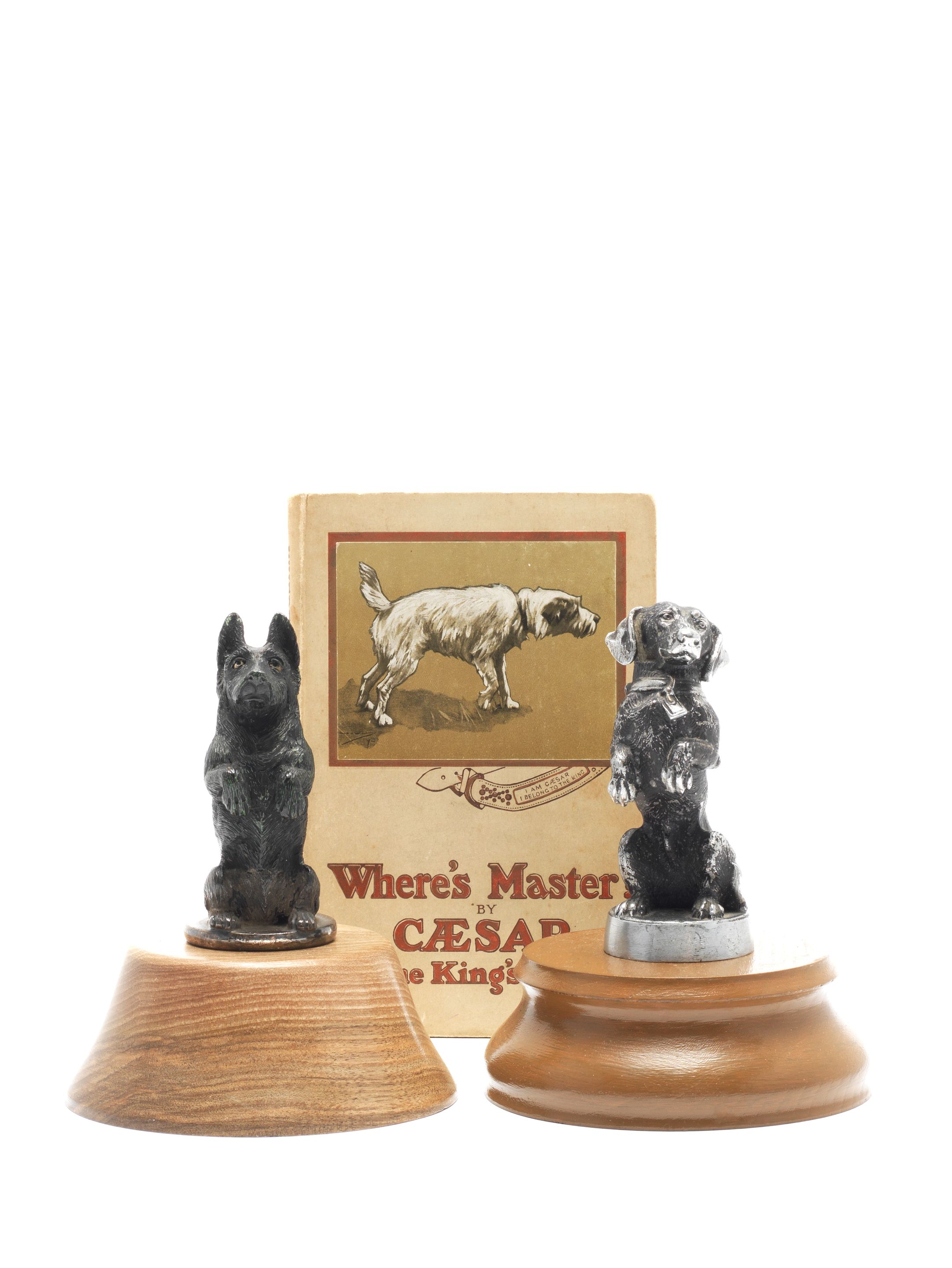 Bonhams Cars Two 'Caesar King's Dog' mascots,