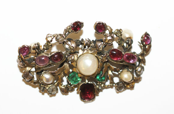 Bonhams : A vari gem-set brooch,