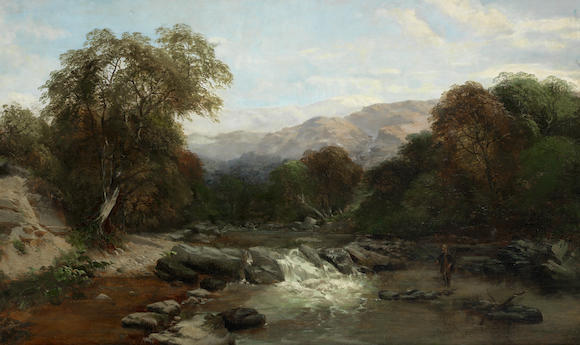 Bonhams : James Peel (British, 1811-1906) A fly fisherman