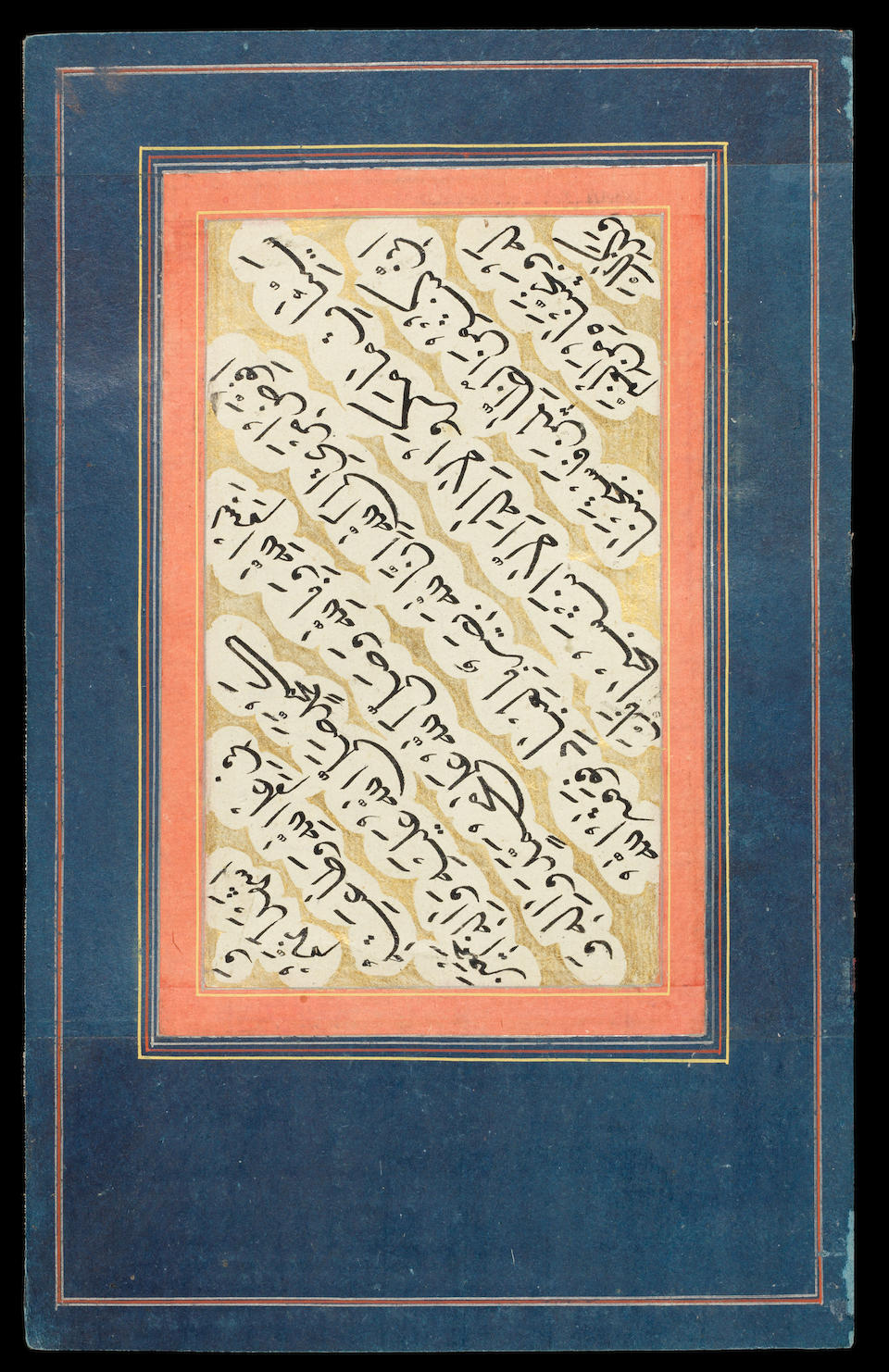 Bonhams Two Album Pages Of Prayers Written In Naskhi Script Qajar Persia 19th Century 2