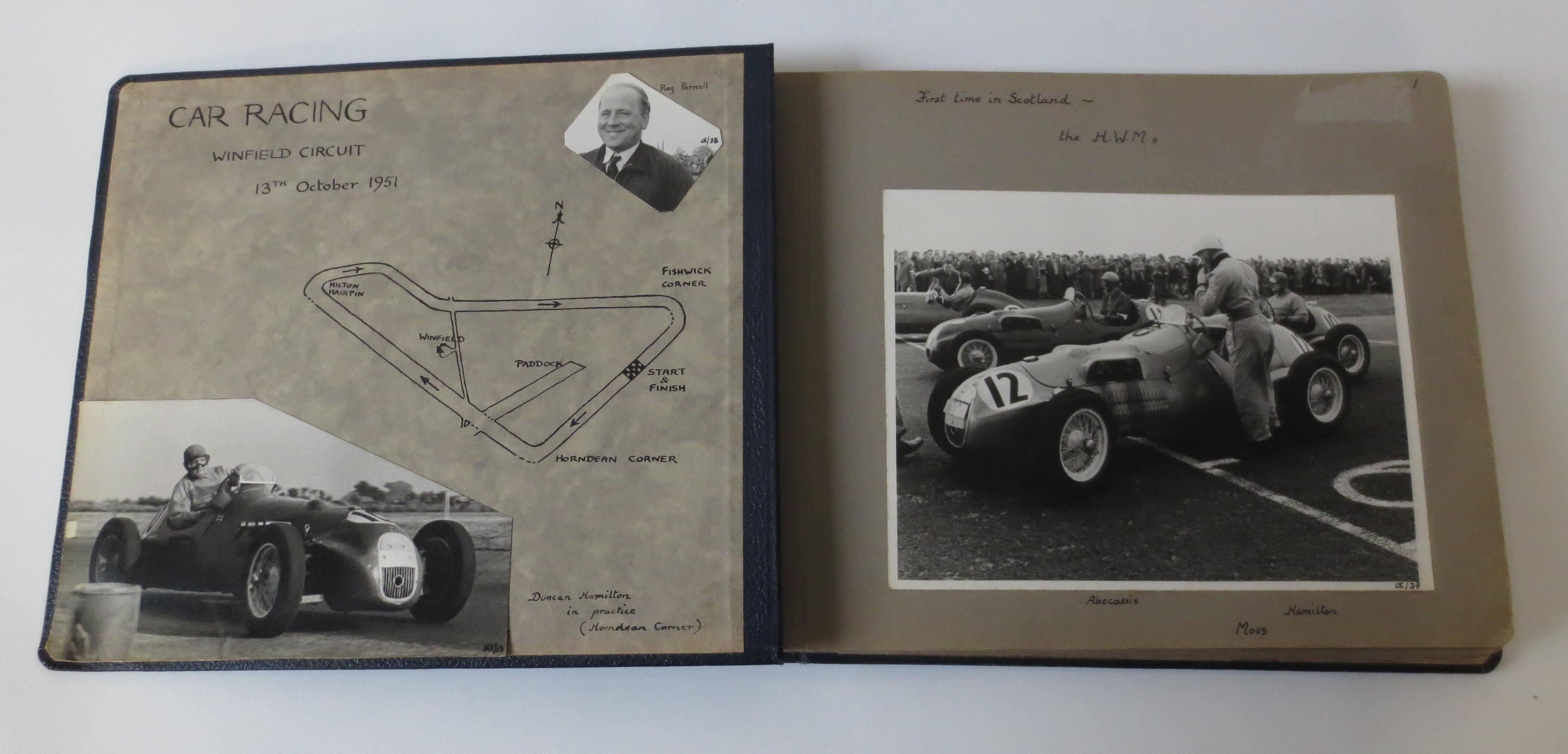 Bonhams Cars An album of 1951 Winfield Formula 2 race photographs,