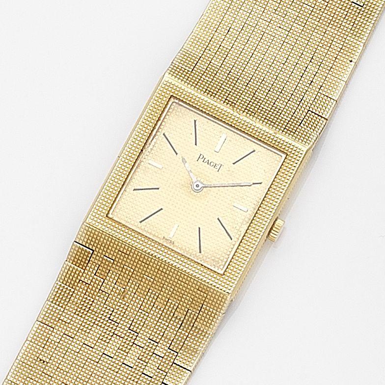 Bonhams : Cartier. An 18K gold manual wind bracelet watch Tank Chinoise,  Circa 1940