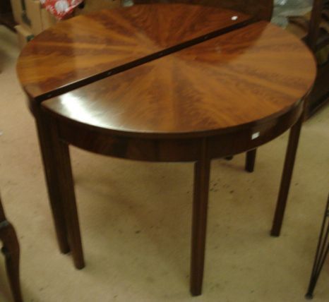 Segmented Square Tabletop Bonhams : A pair of quality reproduction mahogany 'D' shaped side ...