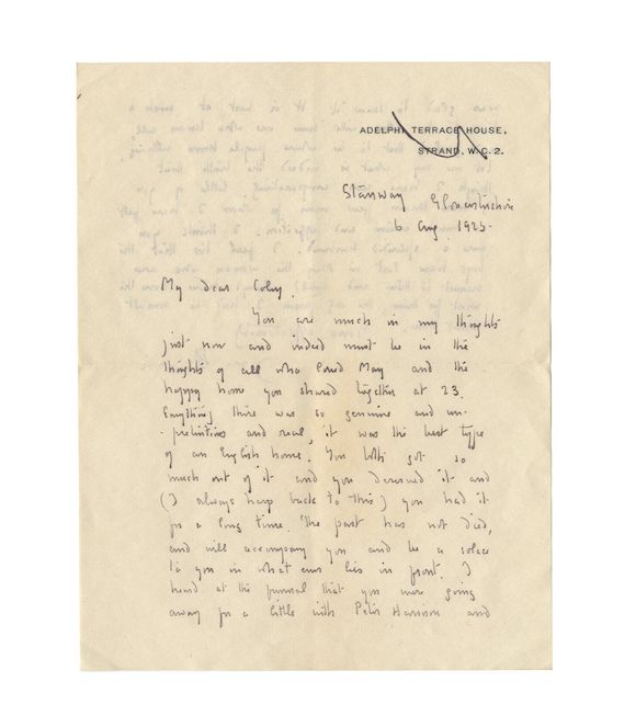 Bonhams : ART AND LITERATURE. Series of letters by J.M. Barrie, George ...