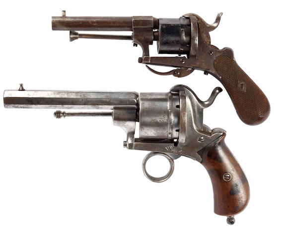 Bonhams : Two Six-Shot Pin-Fire Revolvers