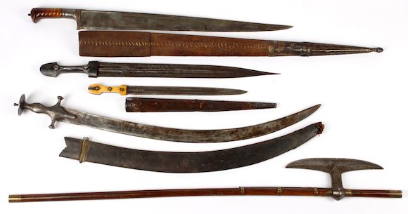 Bonhams Five Eastern Edged Weapons