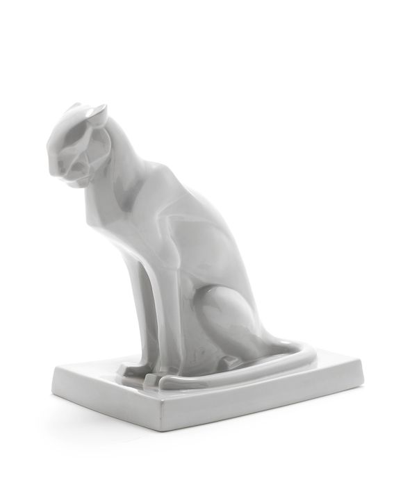 Bonhams Alan Best for Wedgwood 'The Panther' a Stylised Ceramic Study
