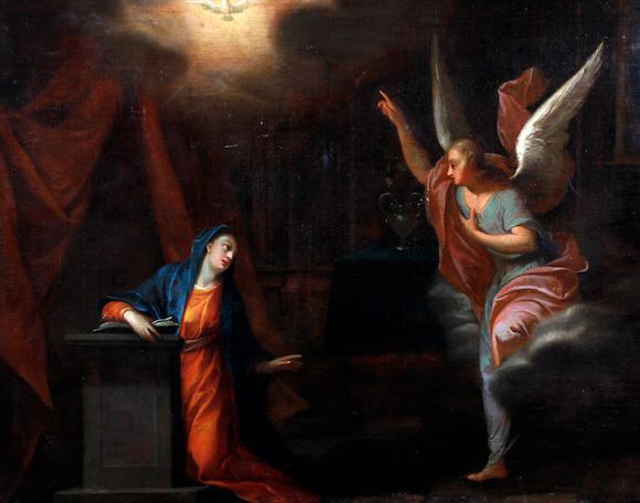 Bonhams : Flemish School, (17th century) The Annunciation