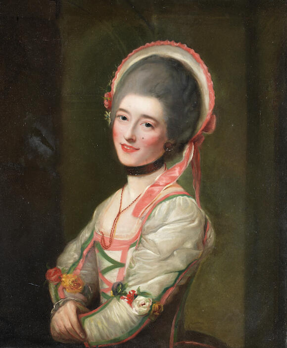 Bonhams After Nathaniel Hone, RA, circa 1800 Portrait of La Signora